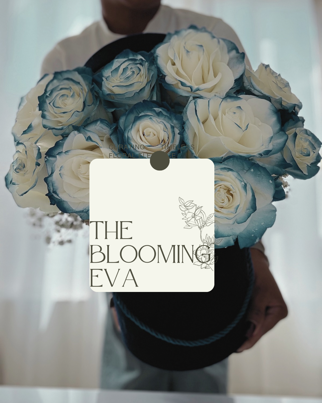 Royal Blue Elegance Rose Box